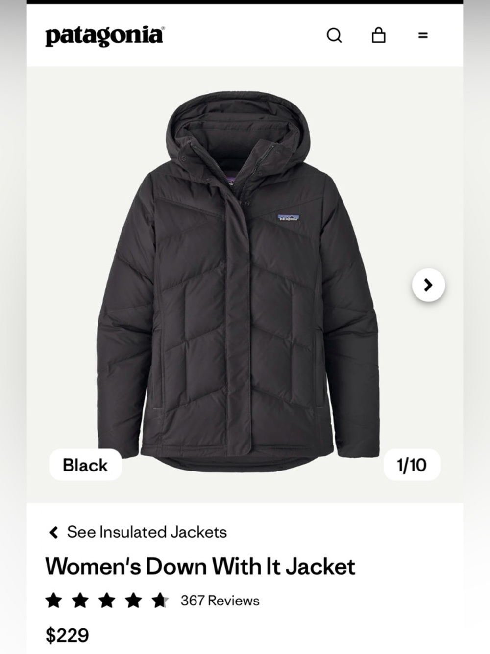 Patagonia Women's Down With It Jacket